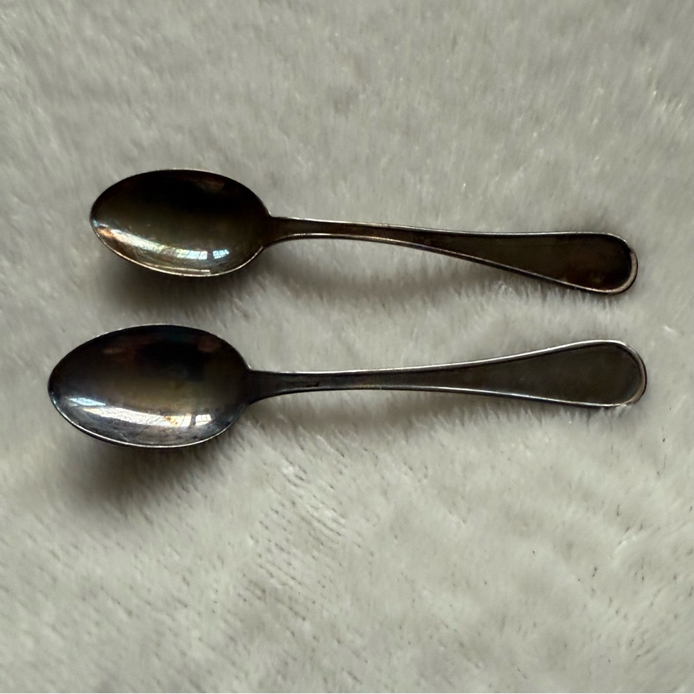 Elegant Silver Demitasse Spoons Set